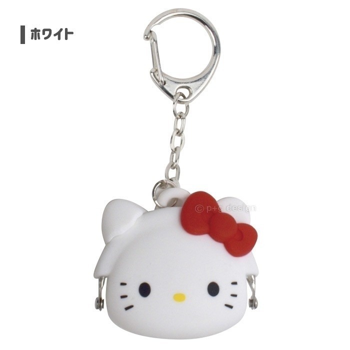 過生活IP訂購 三麗鷗 HelloKitty 凱蒂貓 p+g design  矽膠口金零錢包鎖圈 11408-細節圖4