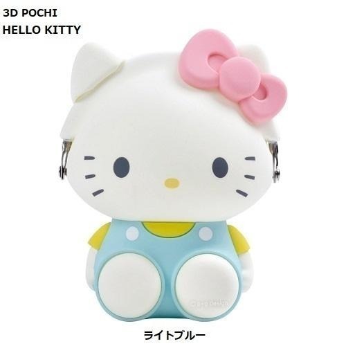 過生活IP訂購 三麗鷗 HelloKitty 凱蒂貓 p+g design 人形矽膠扣式零錢包 坐姿款 6536R-細節圖8