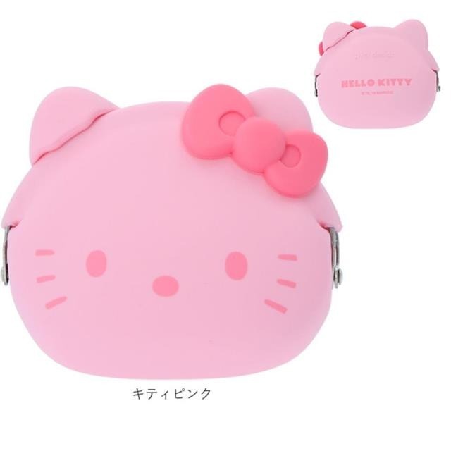 過生活IP訂購 三麗鷗 HelloKitty 凱蒂貓 p+g design 矽膠口金零錢包 大臉款 6A53R-細節圖6