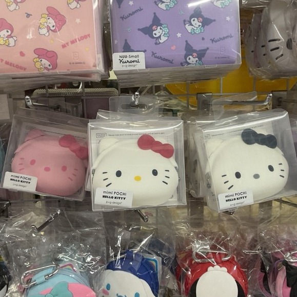 過生活IP訂購 三麗鷗 HelloKitty 凱蒂貓 p+g design 矽膠口金零錢包 大臉款 6A53R-細節圖9