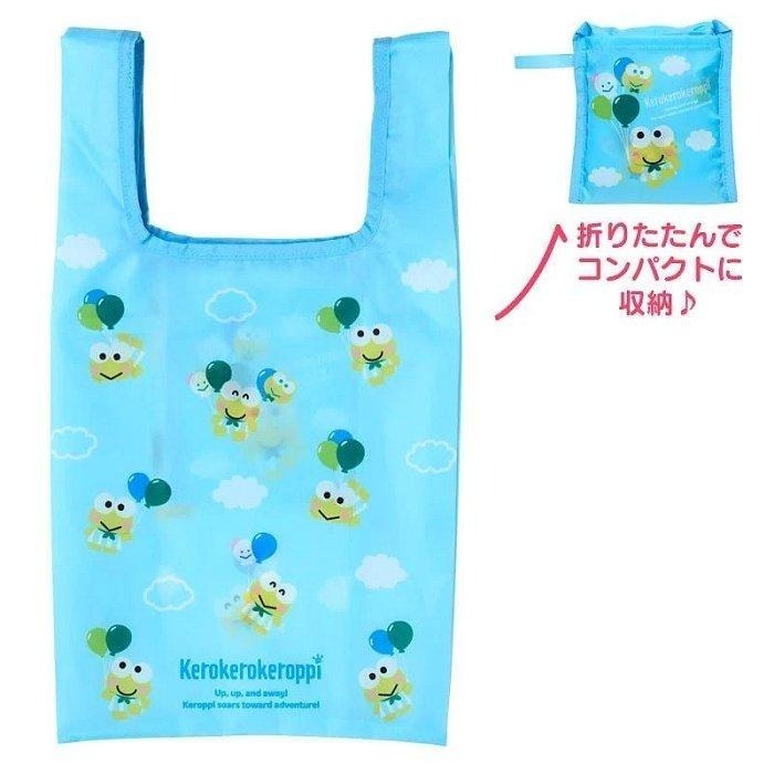 過生活IP訂購 三麗鷗 折疊環保購物袋 氣球 大眼蛙 Keroppi 貝克鴨 6A53R-細節圖3