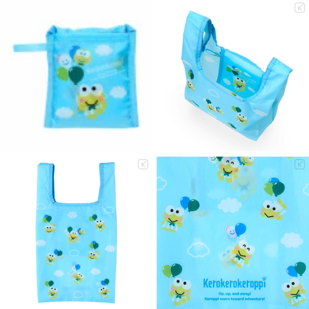 過生活IP訂購 三麗鷗 折疊環保購物袋 氣球 大眼蛙 Keroppi 貝克鴨 6A53R-細節圖4