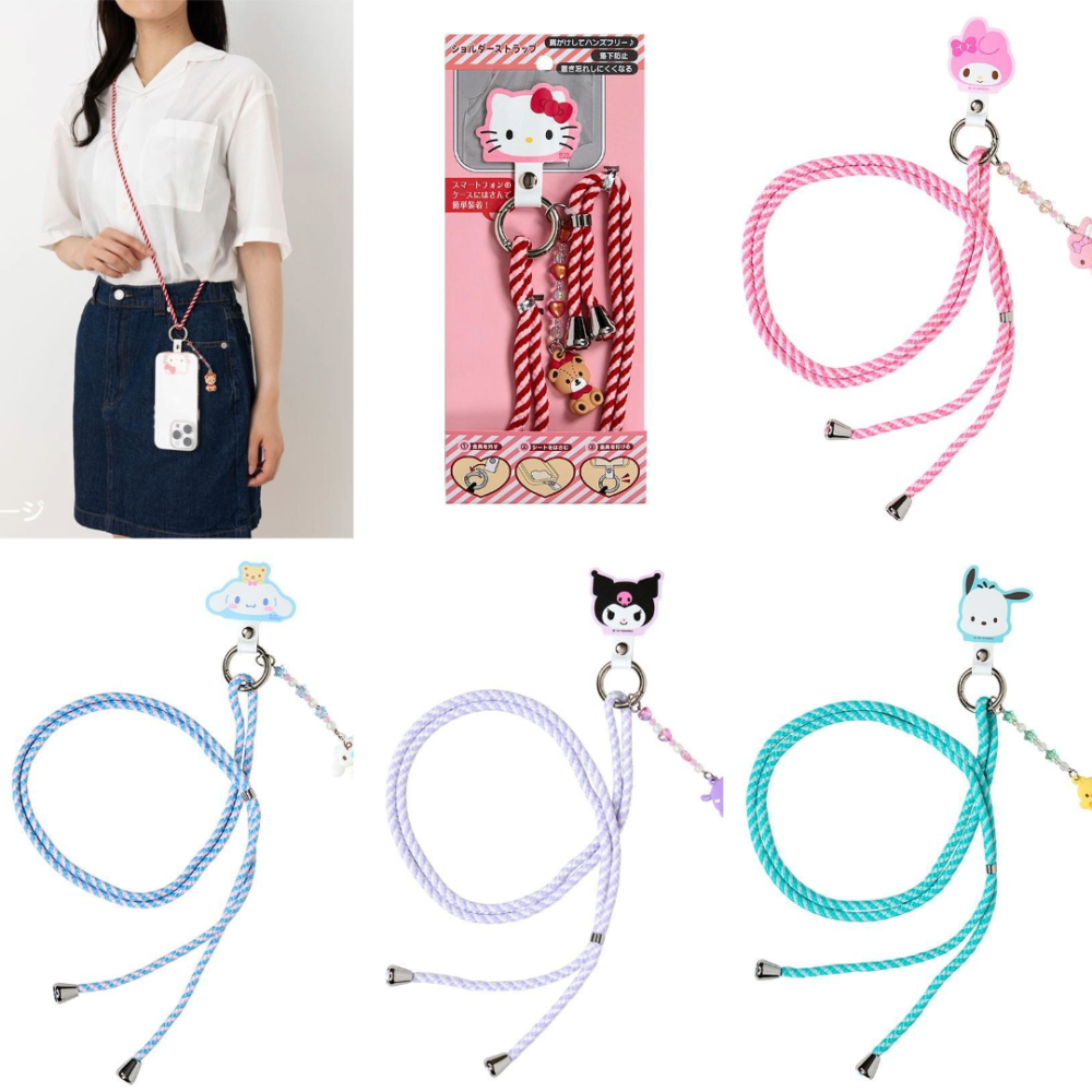 過生活IP訂購 三麗鷗 手機環扣附背帶 HelloKitty 美樂蒂 大耳狗 酷洛米 帕恰狗 6856R