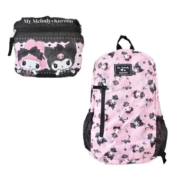 過生活IP訂購 三麗鷗 輕巧折疊後背包 HelloKitty 美樂蒂 大耳狗 酷洛米 11408-細節圖6
