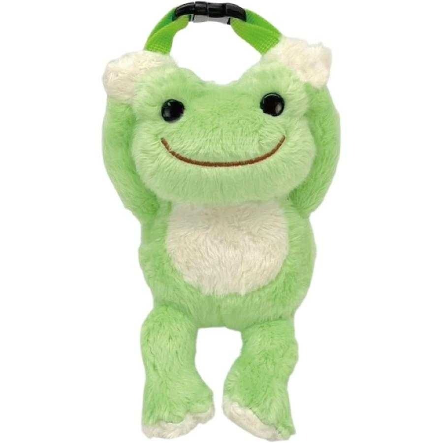 過生活IP訂購 Pickles the Frog 萌蛙匹克 泡菜蛙 絨毛造型收納包 青蛙 6515R-細節圖4