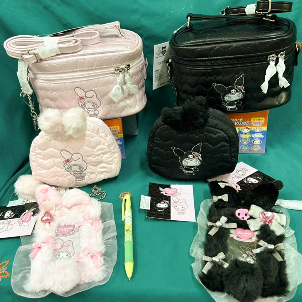 過生活IP訂購 三麗鷗 造型斜背包 毛茸兔 美樂蒂 酷洛米 11409-細節圖6