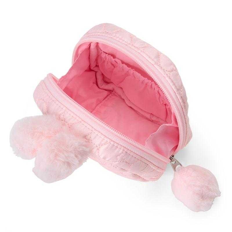 過生活IP訂購 三麗鷗 絨毛造型化妝包 毛茸兔 美樂蒂 酷洛米 11409-細節圖3