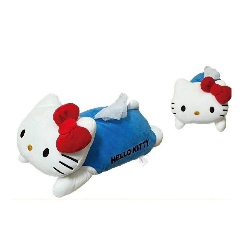 過生活IP訂購 三麗鷗 HelloKitty 凱蒂貓 酷洛米 人魚漢頓 絨毛造型面紙套 6817R-細節圖3