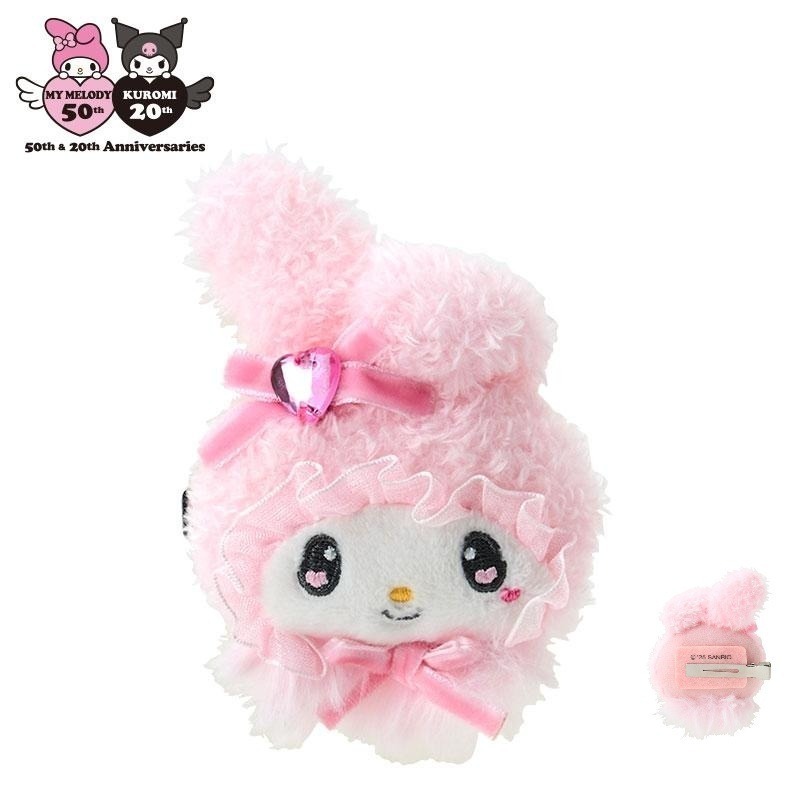 過生活IP訂購 三麗鷗 造型玩偶髮夾 毛茸兔 美樂蒂 酷洛米 11409-細節圖3