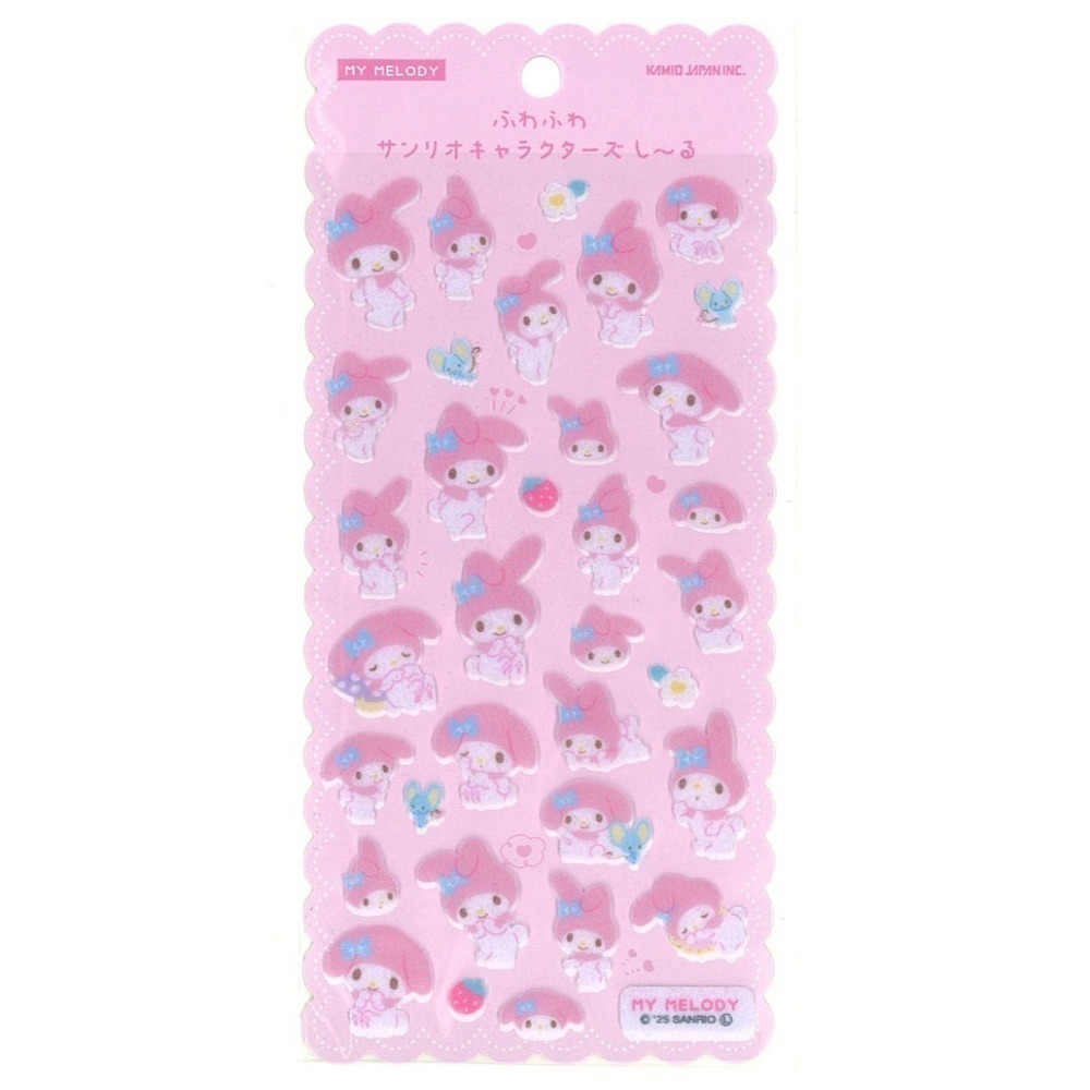 過生活IP訂購 三麗鷗 毛氈貼紙 HelloKitty 美樂蒂 大耳狗 酷洛米 雙子星 人魚漢頓 6721R-細節圖4
