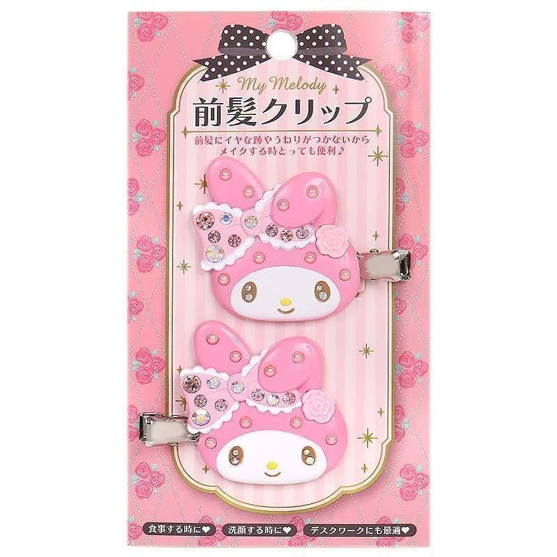 過生活IP訂購 三麗鷗 造型水鑽髮夾2入組 HelloKitty 美樂蒂 大耳狗 酷洛米 11409-細節圖5