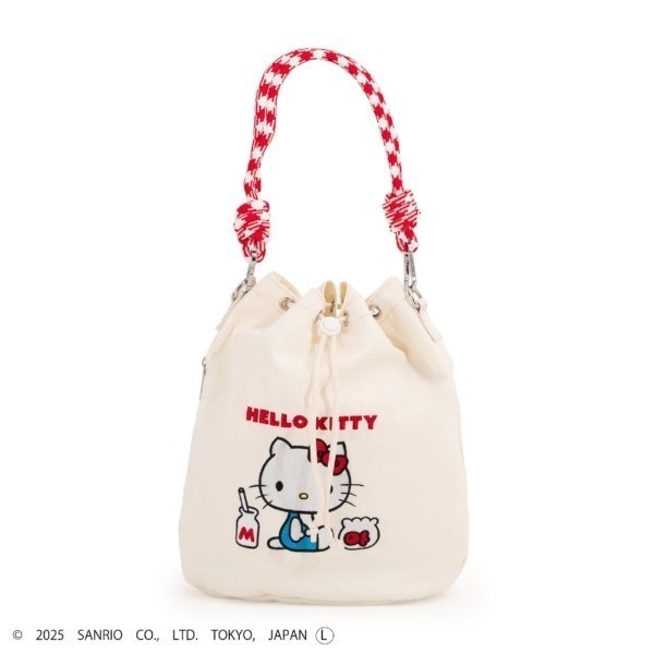 過生活IP訂購 三麗鷗 HelloKitty 凱蒂貓 側背斜背兩用包 6516R-細節圖5