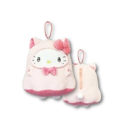 過生活IP訂購 三麗鷗 絨毛造型收納包 貓幽靈 HelloKitty 美樂蒂 大耳狗 酷洛米 帕恰狗 6633R-細節圖4