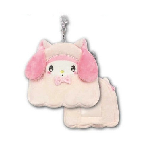 過生活IP訂購 三麗鷗 絨毛造型伸縮票卡包 貓幽靈 HelloKitty 美樂蒂 大耳狗 酷洛米 帕恰狗 11410-細節圖5