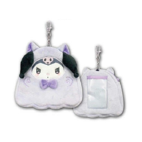 過生活IP訂購 三麗鷗 絨毛造型伸縮票卡包 貓幽靈 HelloKitty 美樂蒂 大耳狗 酷洛米 帕恰狗 11410-細節圖7