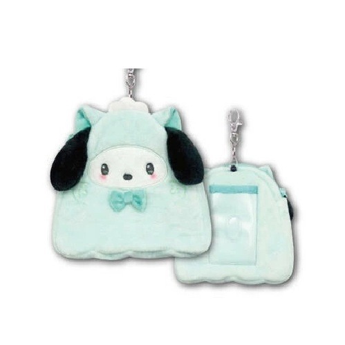 過生活IP訂購 三麗鷗 絨毛造型伸縮票卡包 貓幽靈 HelloKitty 美樂蒂 大耳狗 酷洛米 帕恰狗 11410-細節圖8