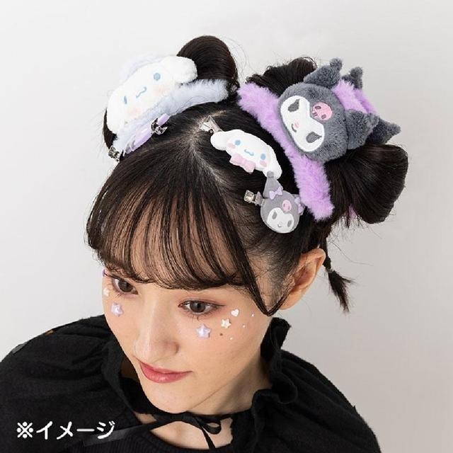 過生活IP訂購 三麗鷗 絨毛造型鯊魚夾 大臉款 Kitty 美樂蒂 大耳狗 酷洛米 花小兔 恰米 Piano 6841R-細節圖3