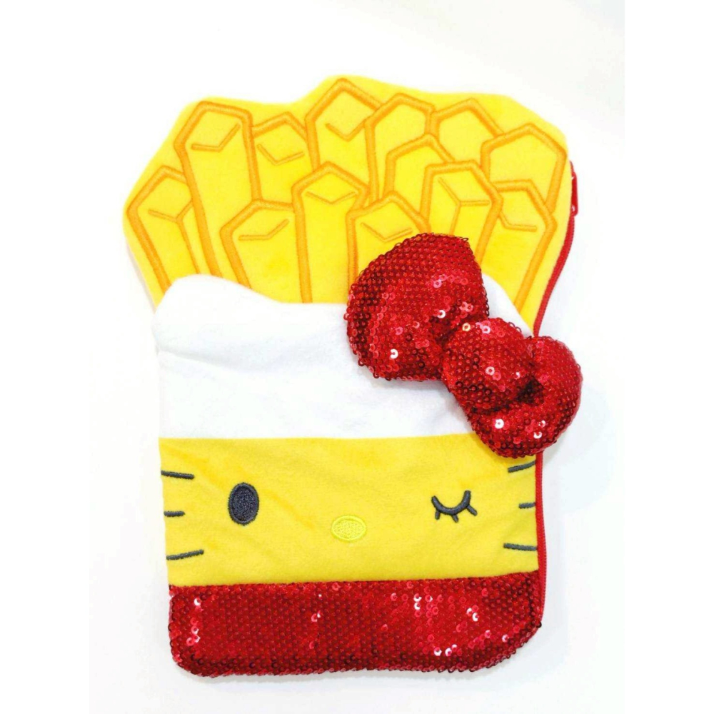 過生活IP訂購 三麗鷗 HelloKitty 凱蒂貓 造型扁平收納包 漢堡餐廳 11410-細節圖4