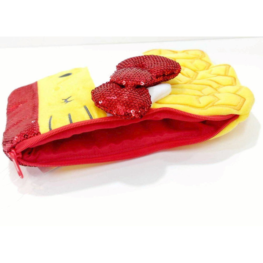 過生活IP訂購 三麗鷗 HelloKitty 凱蒂貓 造型扁平收納包 漢堡餐廳 11410-細節圖6