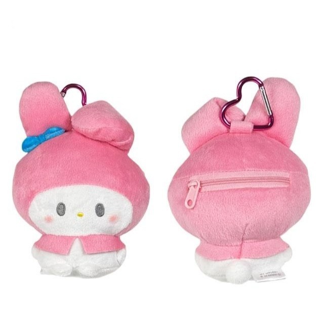過生活IP訂購 三麗鷗 絨毛造型收納包 Kitty 美樂蒂 布丁狗 大耳狗 酷洛米 帕恰狗 人魚漢頓 11410-細節圖4