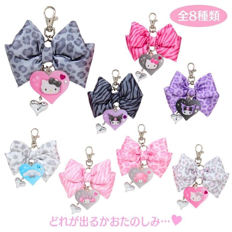 過生活IP訂購 三麗鷗 蝶結緞帶鑰匙圈8入組 動物紋 動物派對 HelloKitty 美樂蒂 大耳狗 酷洛米 6633R