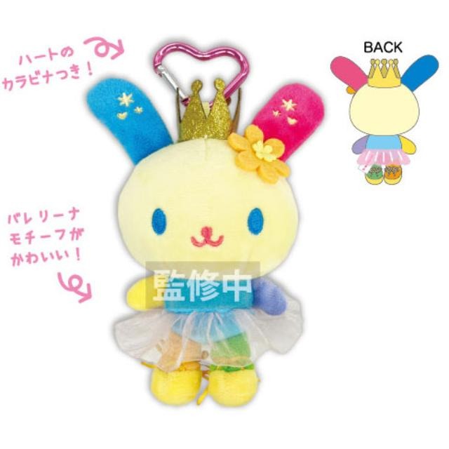 過生活IP訂購 SPINNS x Sanrio 三麗鷗 花小兔 絨毛玩偶吊飾 抱愛心 芭蕾裙 格紋花布系列 11410-細節圖8