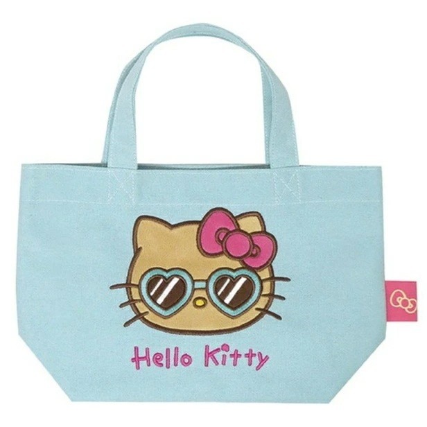 過生活IP訂購 三麗鷗 HelloKitty 凱蒂貓 棉質手提午餐袋 千禧Y2K 11410-細節圖3