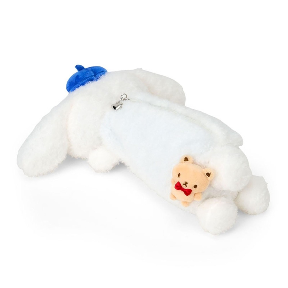 過生活IP訂購 三麗鷗 大耳狗 Cinnamoroll 絨毛造型筆袋 熊布偶 熊熊貝雷帽 6516R-細節圖4