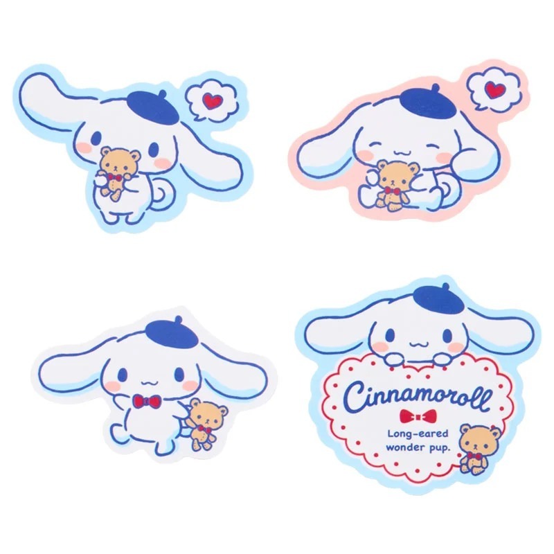 過生活IP訂購 三麗鷗 大耳狗 Cinnamoroll 造型貼紙 熊布偶 熊熊貝雷帽 11410-細節圖6