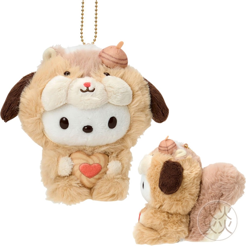 過生活IP訂購 三麗鷗 絨毛玩偶吊飾 卡哇依松鼠 HelloKitty 美樂蒂 大耳狗 酷洛米 帕恰狗 11410-細節圖7