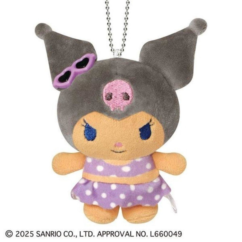 過生活IP訂購 三麗鷗 絨毛玩偶吊飾 曬黑泳衣款 HelloKitty 美樂蒂 酷洛米 帕恰狗 11411-細節圖5