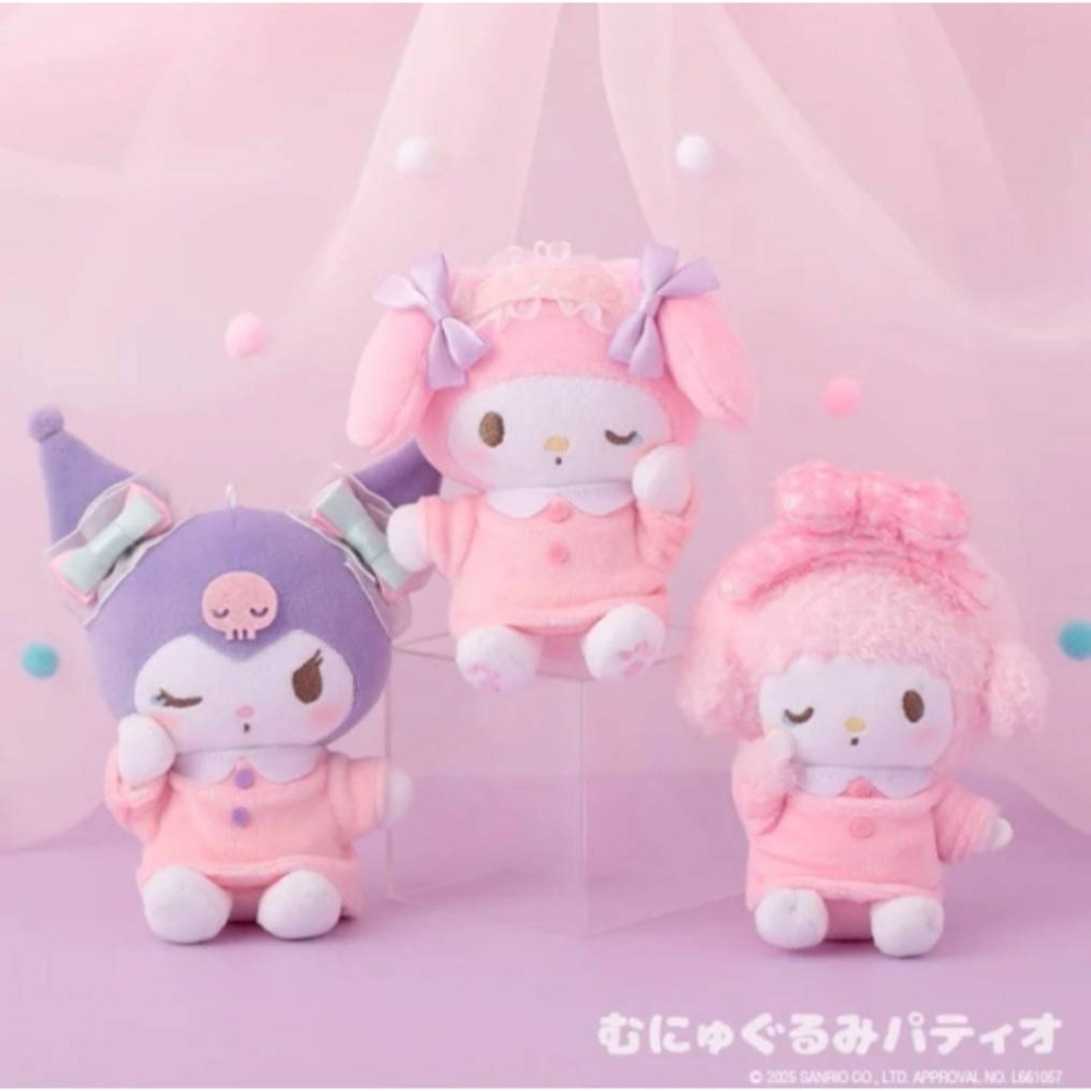 過生活IP訂購 三麗鷗 絨毛玩偶吊飾 睡衣派對 美樂蒂 布丁狗 酷洛米 帕恰狗 人魚漢頓 大眼蛙 貝克鴨 酷企鵝 小麥粉-細節圖4