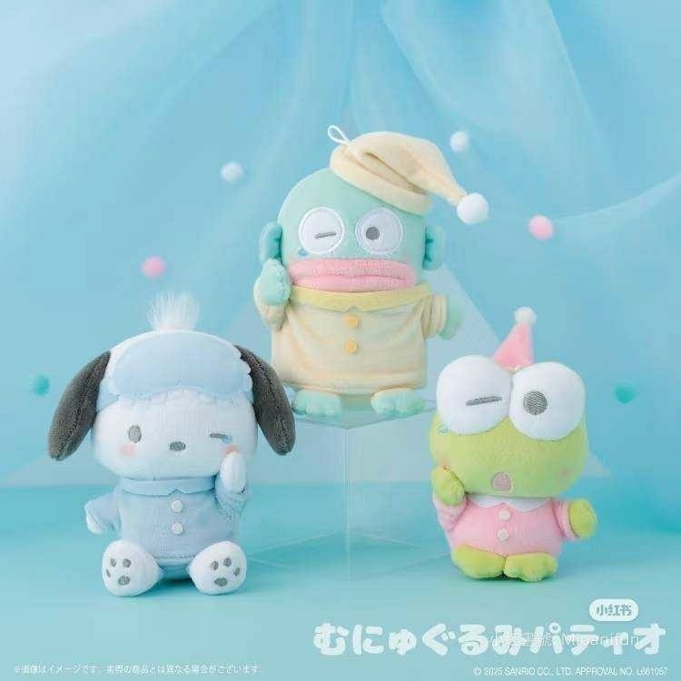 過生活IP訂購 三麗鷗 絨毛玩偶吊飾 睡衣派對 美樂蒂 布丁狗 酷洛米 帕恰狗 人魚漢頓 大眼蛙 貝克鴨 酷企鵝 小麥粉-細節圖5