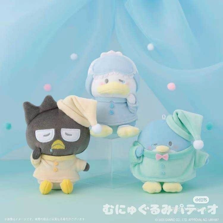 過生活IP訂購 三麗鷗 絨毛玩偶吊飾 睡衣派對 美樂蒂 布丁狗 酷洛米 帕恰狗 人魚漢頓 大眼蛙 貝克鴨 酷企鵝 小麥粉-細節圖6