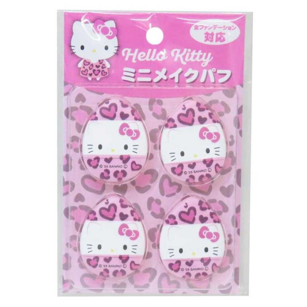 過生活IP訂購 三麗鷗 HelloKitty 凱蒂貓 迷你氣墊粉撲4入組 6J27-細節圖5