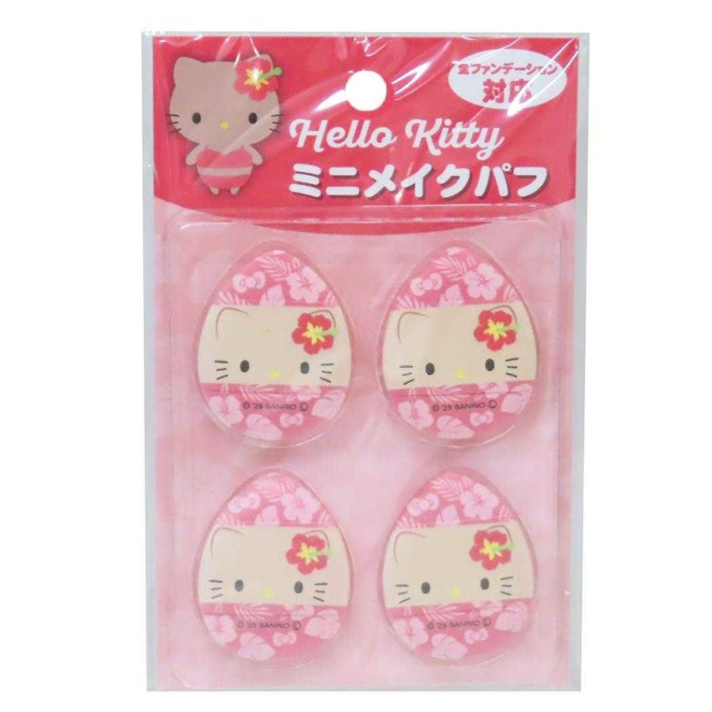 過生活IP訂購 三麗鷗 HelloKitty 凱蒂貓 迷你氣墊粉撲4入組 6J27-細節圖7