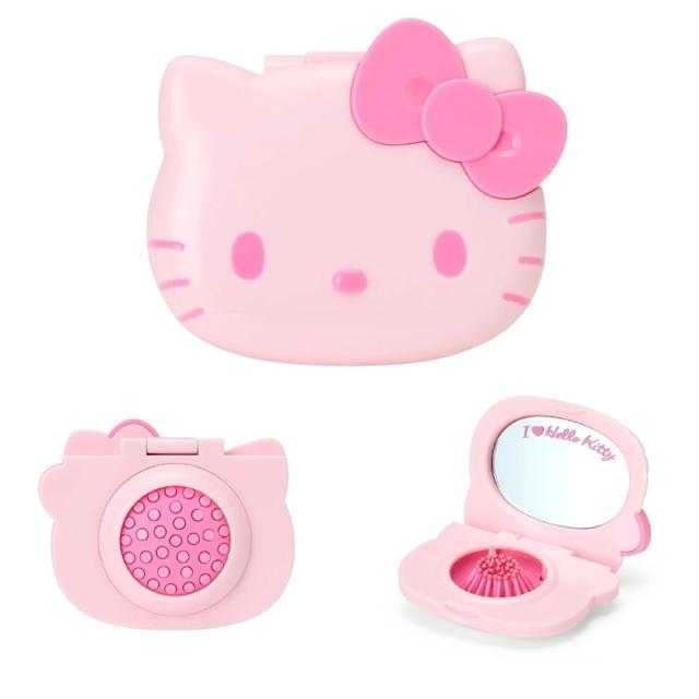 過生活IP訂購 三麗鷗 HelloKitty 凱蒂貓 造型隨身鏡梳組 I love Hello kitty 6831R-細節圖4