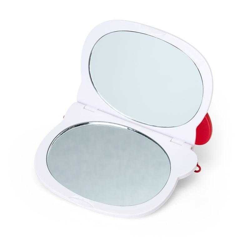 過生活IP訂購 三麗鷗 HelloKitty 凱蒂貓 造型摺疊鏡附練 I love Hello kitty 6M41-細節圖6