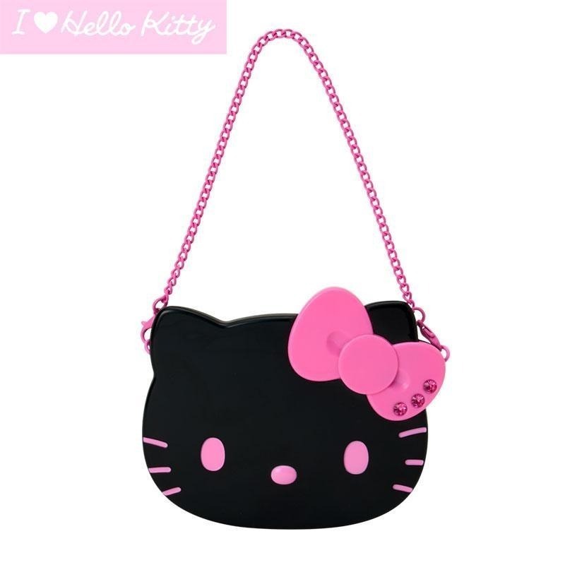過生活IP訂購 三麗鷗 HelloKitty 凱蒂貓 造型摺疊鏡附練 I love Hello kitty 6633R-細節圖5