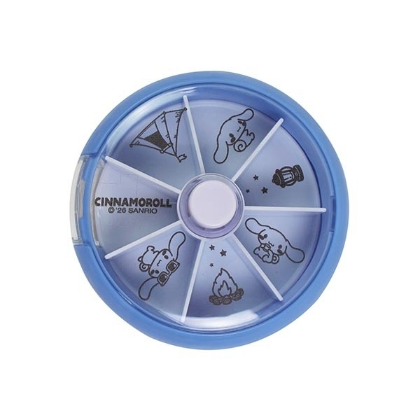 過生活IP訂購 三麗鷗 圓形七格旋轉藥盒 美樂蒂 大耳狗 酷洛米 6J54-細節圖5