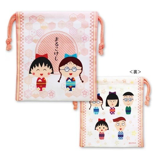 過生活IP訂購 櫻桃小丸子 束口袋 小丸子 花輪 6J54-細節圖3