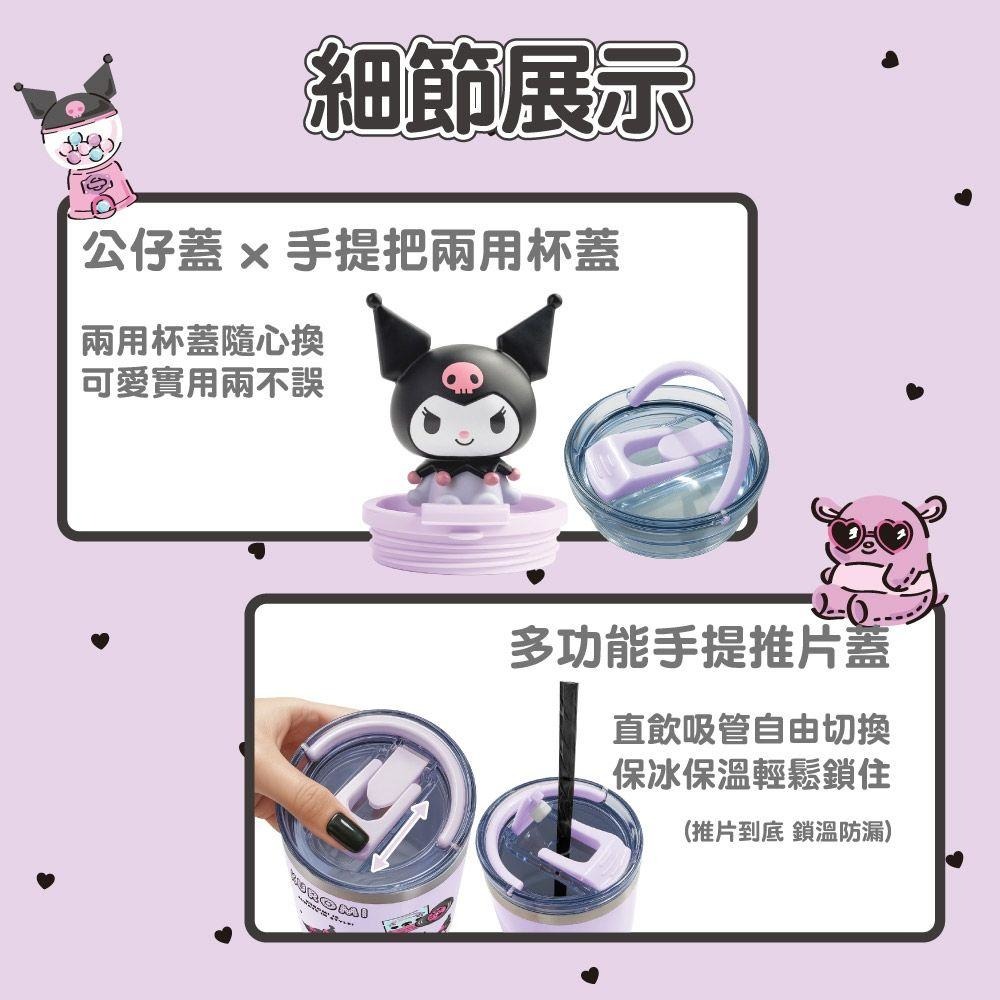 過生活IP訂購 三麗鷗 德國Buderus 304不鏽鋼陶瓷冰霸杯 美樂蒂 酷洛米 大眼蛙 6J54-細節圖7