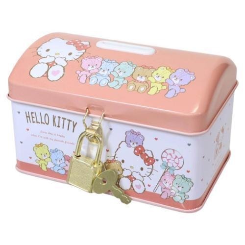 過生活IP訂購 三麗鷗 鐵盒存錢筒附鎖 HelloKitty 美樂蒂 大耳狗 酷洛米 史努比 歐拉夫 蠟筆小新 6J55-細節圖3