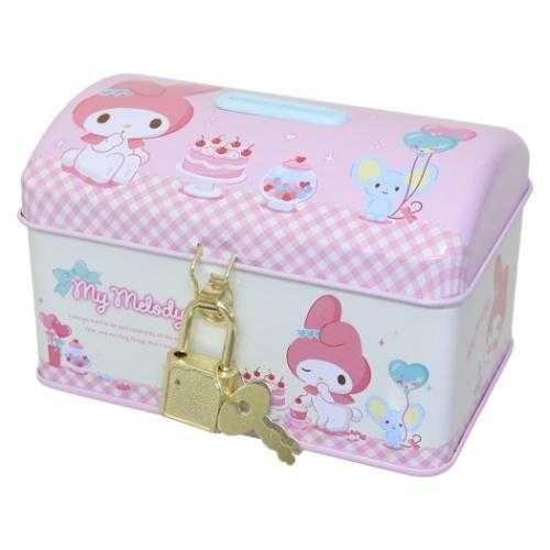 過生活IP訂購 三麗鷗 鐵盒存錢筒附鎖 HelloKitty 美樂蒂 大耳狗 酷洛米 史努比 歐拉夫 蠟筆小新 6J55-細節圖4