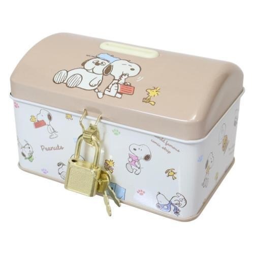 過生活IP訂購 三麗鷗 鐵盒存錢筒附鎖 HelloKitty 美樂蒂 大耳狗 酷洛米 史努比 歐拉夫 蠟筆小新 6J55-細節圖7