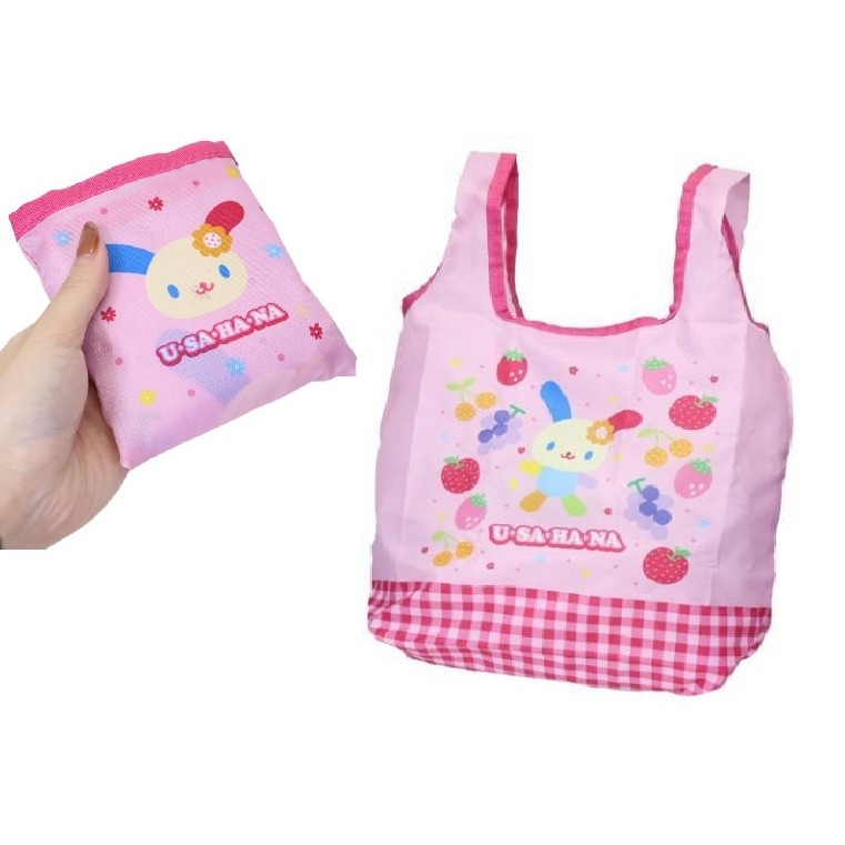 過生活IP訂購 三麗鷗 小花兔 花小兔 USAHANA 折疊環保購物袋 6F14-細節圖3