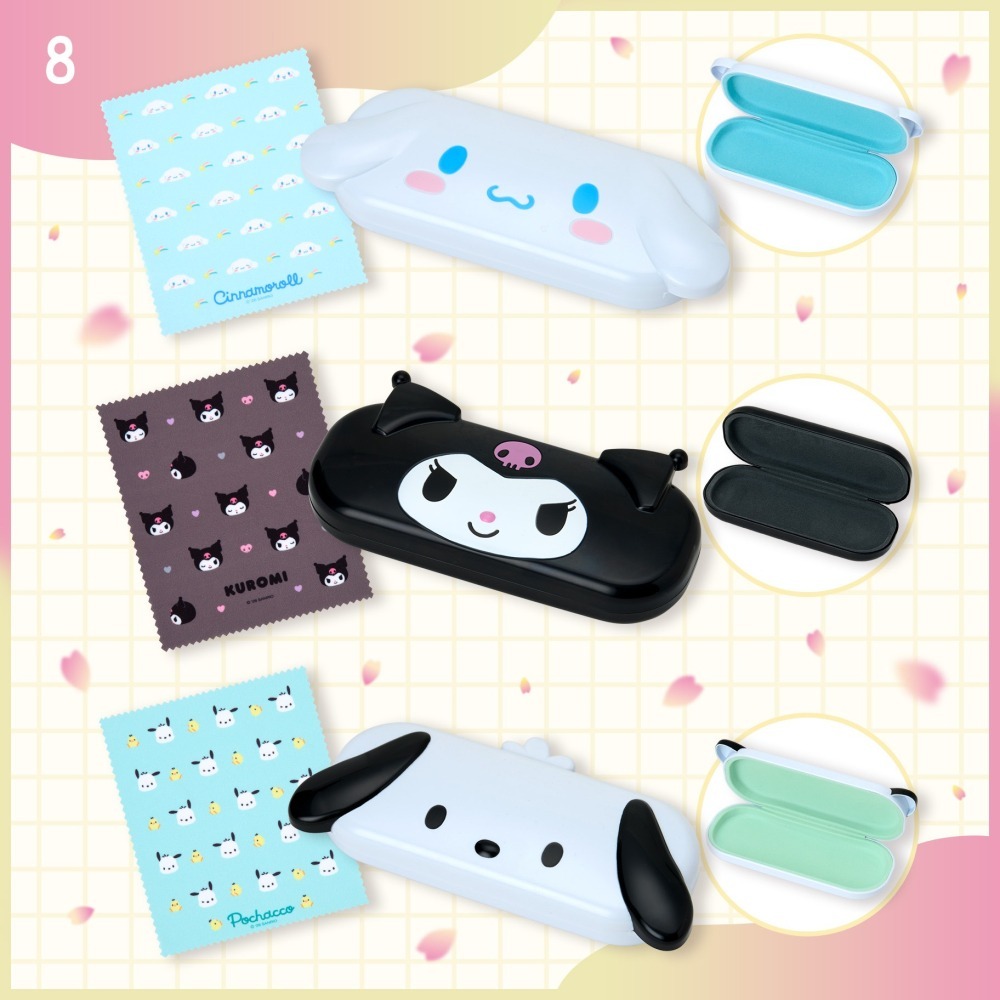 過生活IP訂購 三麗鷗 造型眼鏡盒 HelloKitty 美樂蒂 布丁狗 大耳狗 酷洛米 帕恰狗 6F41-細節圖4
