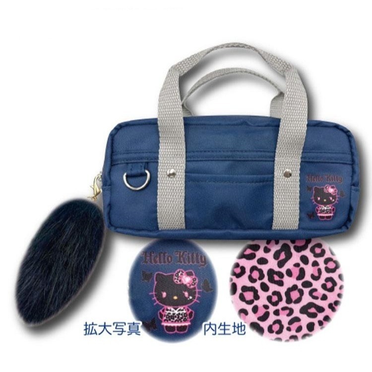 過生活IP訂購 三麗鷗 HelloKitty 凱蒂貓 手提拉鍊筆袋 澀谷辣妹 6732R-細節圖3