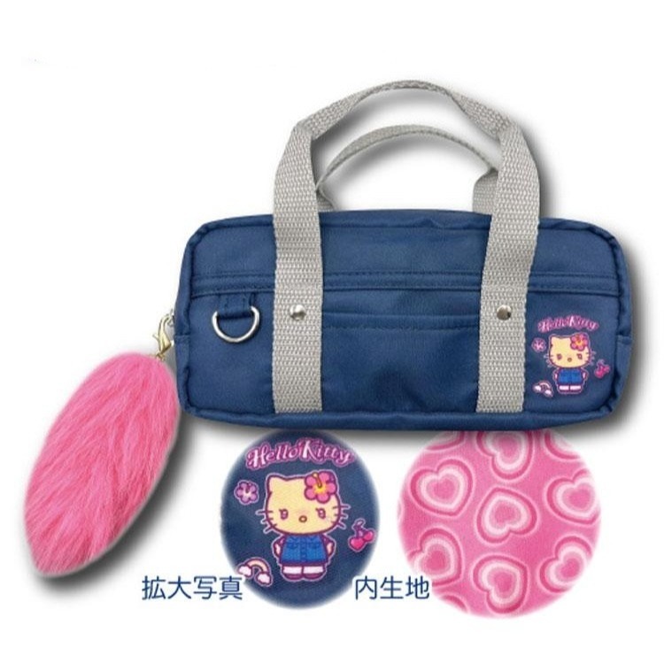 過生活IP訂購 三麗鷗 HelloKitty 凱蒂貓 手提拉鍊筆袋 澀谷辣妹 6732R-細節圖5