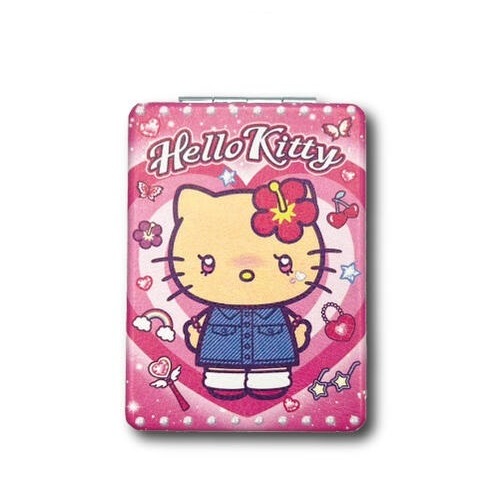 過生活IP訂購 三麗鷗 HelloKitty 凱蒂貓 折疊鏡 澀谷辣妹 6F43-細節圖6